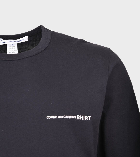 Comme des Garcons Shirt - Logo L/S T-shirt Black