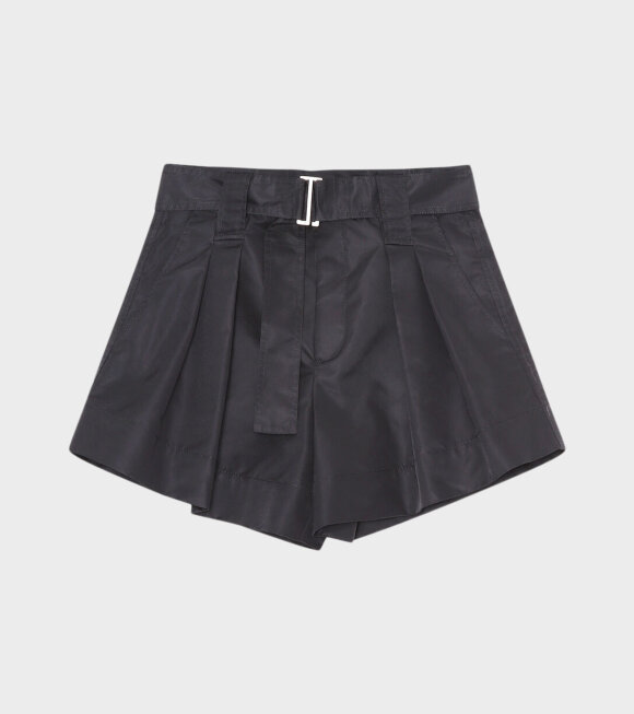 Ganni - Recycled Tech Fabric Shorts Black