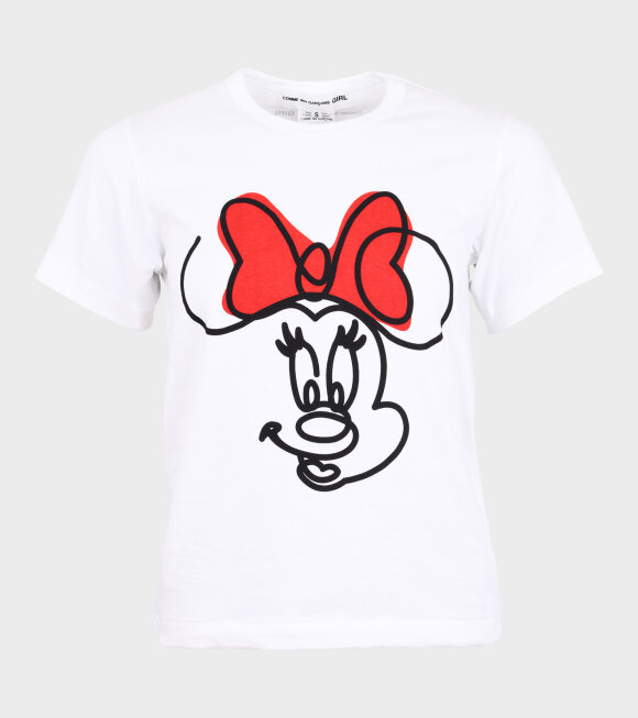 Comme des Garcons Girl - Minnie Mouse 1 T-shirt White/Red
