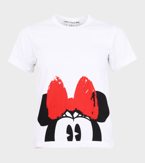 Comme des Garcons Girl - Minnie Mouse 3 T-shirt White/Red