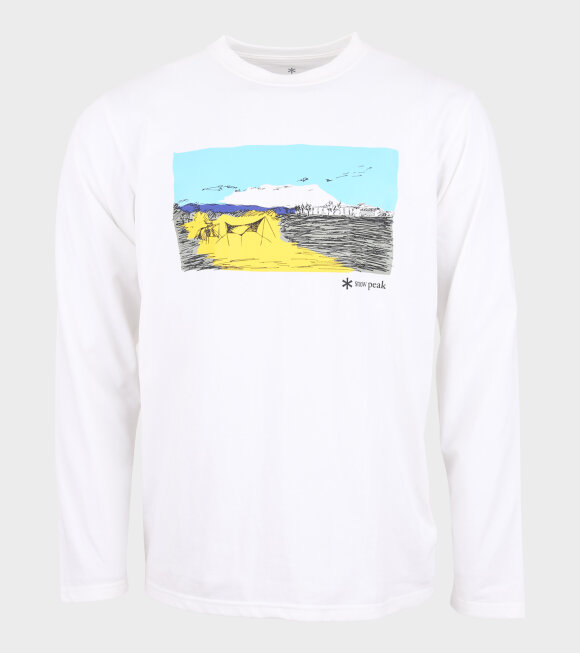 Snow Peak - Campfield L/S T-Shirt White 