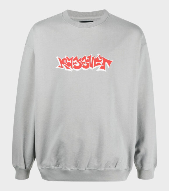 Rassvet - Printed Sweatshirt Grey/Red