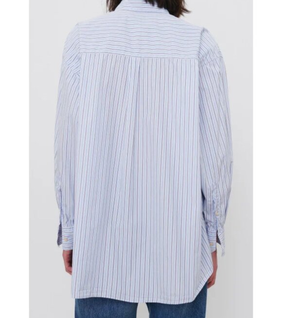 Our Legacy - Borrowed BD Shirt Striped White/Blue 