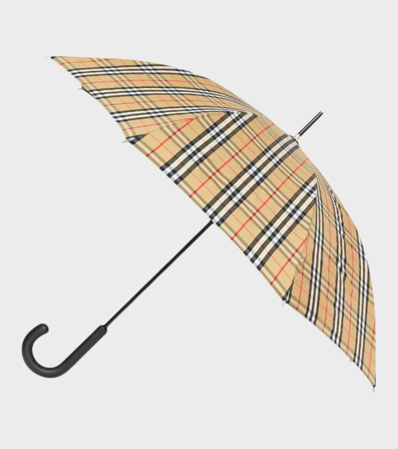 Burberry - Walking Check Umbrella Beige 
