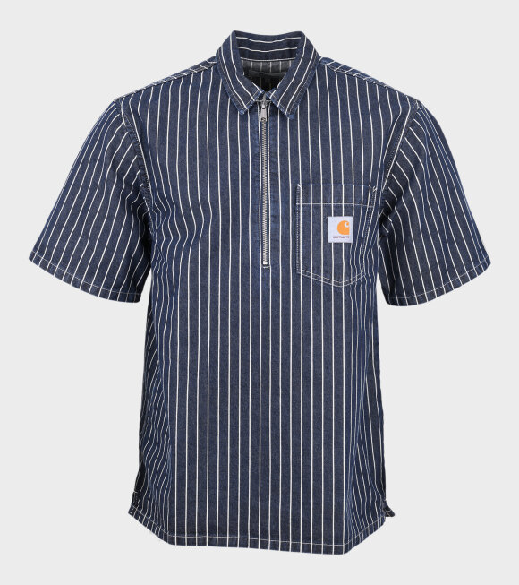 Carhartt WIP - S/S Zip Trade Shirt Navy 