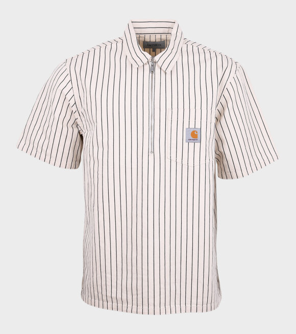 Carhartt WIP - S/S Zip Trade Shirt White