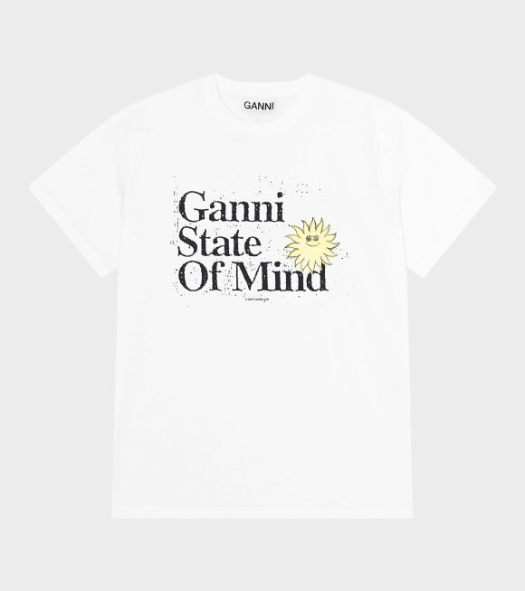 Ganni - Basic Cotton T-shirt White