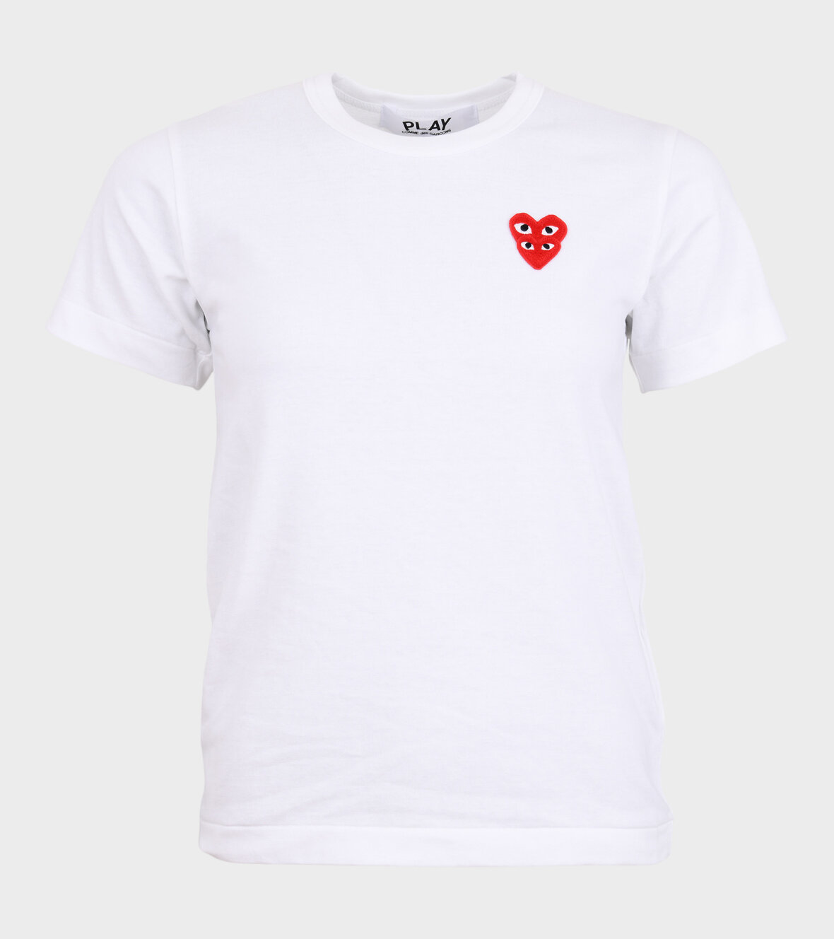 koks Disciplin Enrich dr. Adams - Comme des Garcons PLAY W Double Heart T-shirt White