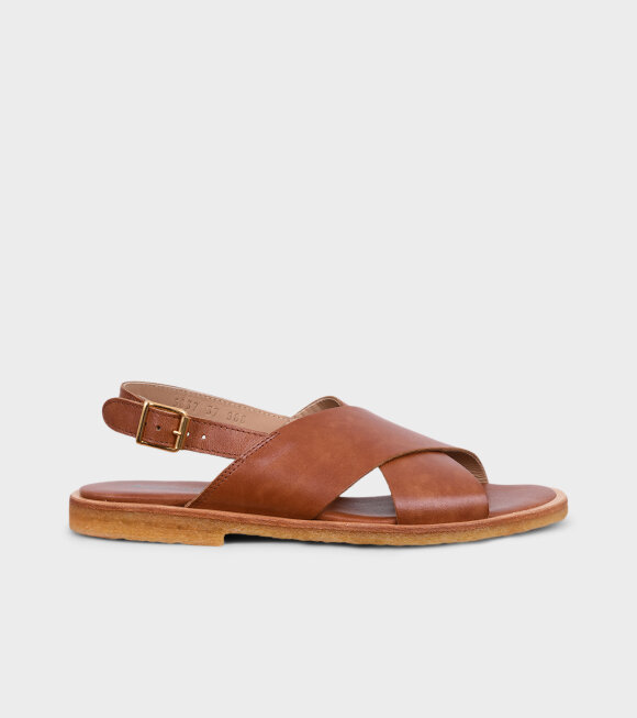 Angulus - Crossover Sandals Tan Brown
