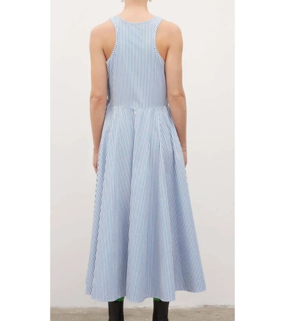 Kowtow - Claude Dress Stripe White/Blue