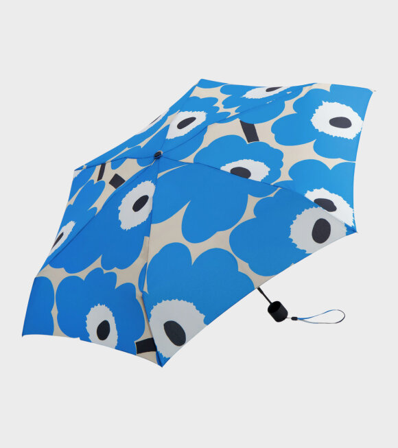Marimekko - Mini Manual Unikko Umbrella Blue
