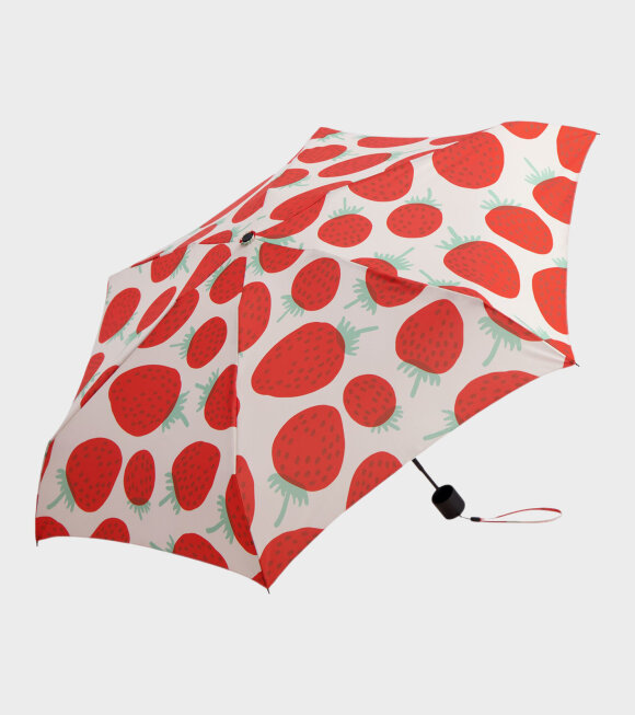 Marimekko - Mini Manual Mansikka Umbrella Red