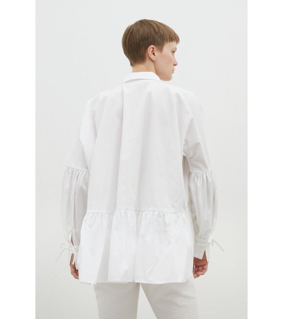 Cecilie Bahnsen - Andrea Shirt Organic Cotton White 