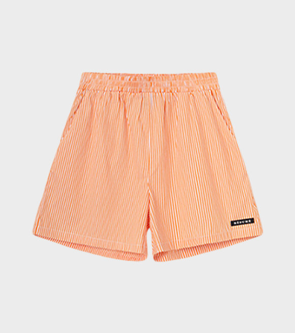 RÉSUMÉ - EllenRS Shorts Orange/White