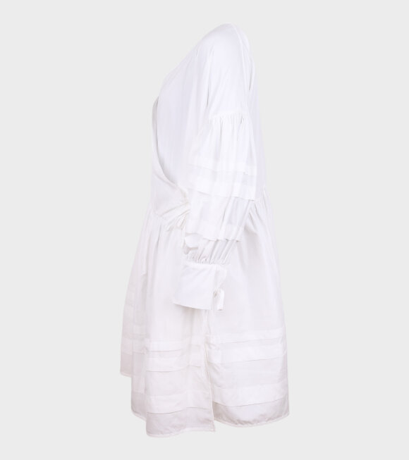Cecilie Bahnsen - Amalie Dress Recycled Faille White