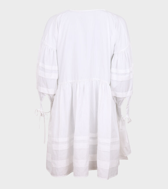 Cecilie Bahnsen - Amalie Dress Recycled Faille White