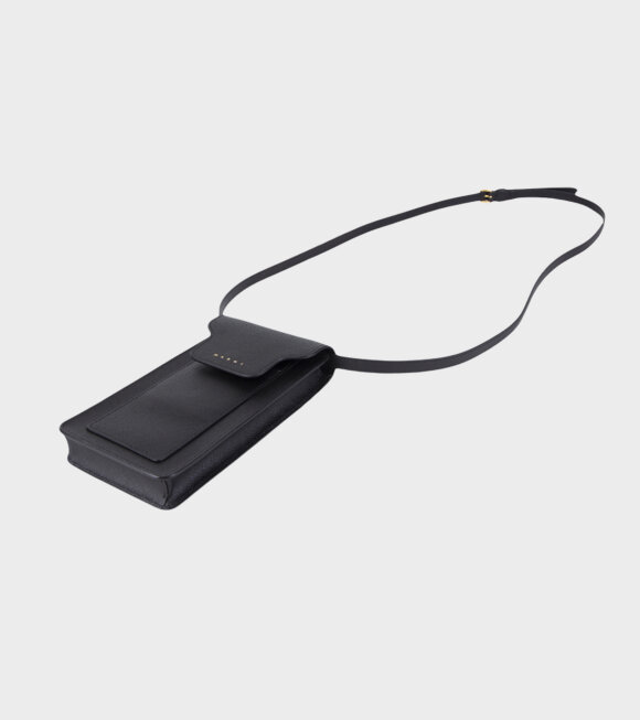 Marni - Phone Pouch On Strap Black