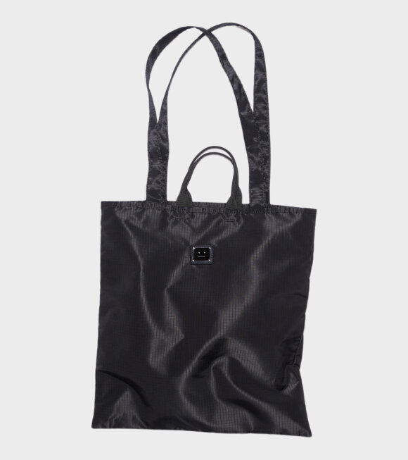 Acne Studios - Logo Plaque Tote Bag Black