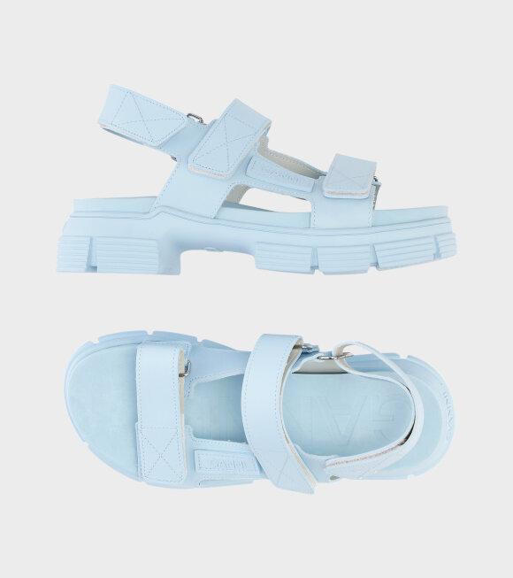 Ganni - Velcro Sandals Corydalis Blue