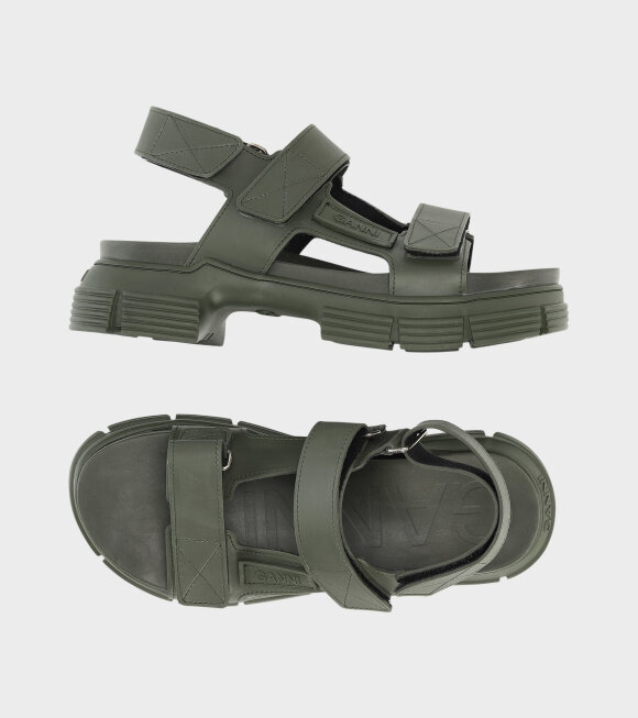 Ganni - Velcro Sandals Kalamata