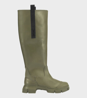 Ganni - Recycled Rubber Country Boots Kalamata