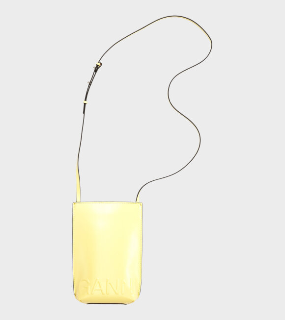 Ganni - Logo Crossbody Bag Pale Banana