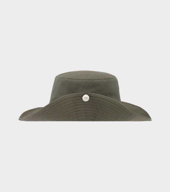 Ganni - Software Heavy Cotton Hat Green 