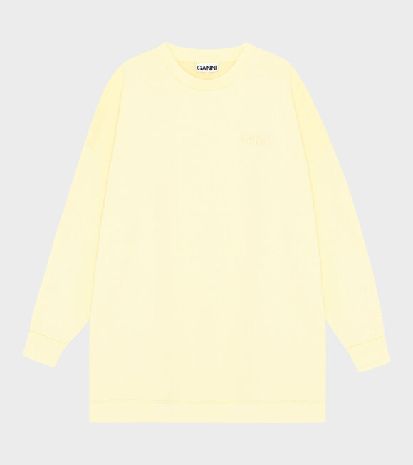 Ganni - Software Oversized Sweatshirt Yellow