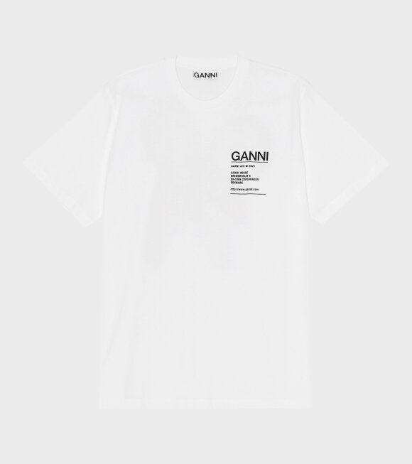Ganni - Flagship T-shirt White