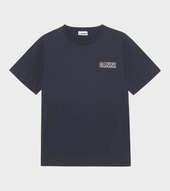 Ganni - Software T-shirt Dark Blue