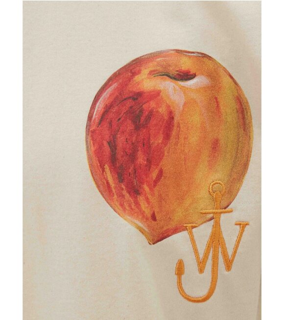 JW Anderson - Printed Peach Logo T-shirt Off-white