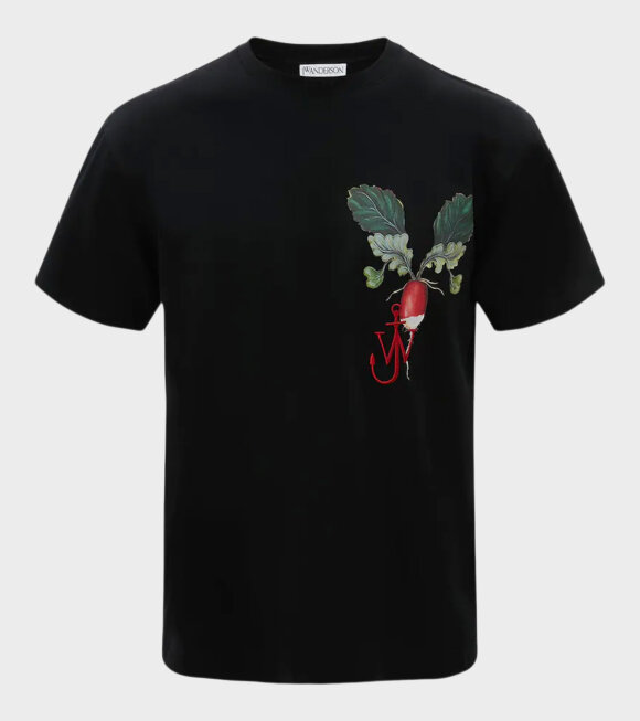 JW Anderson - Printed Veggie Logo T-shirt Black