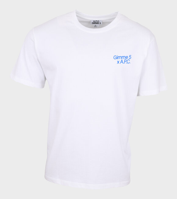 A.P.C - Steve T-shirt White/Blue