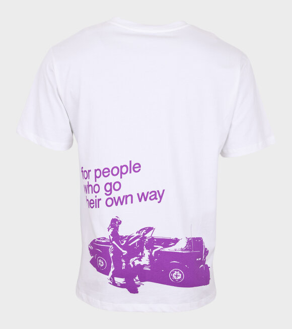 A.P.C - Vince T-shirt White/Purple