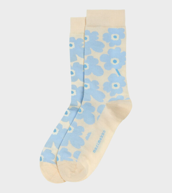 Marimekko - Hieta Unikko Socks Light Blue