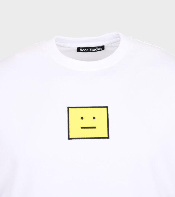 Acne Studios - Yellow Face Patch T-shirt White