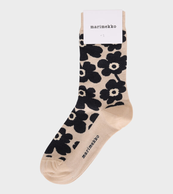 Marimekko - Hieta Unikko Socks Black