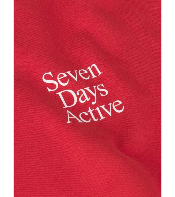 7 Days Active - Monday Crew Neck Goji Berry Red