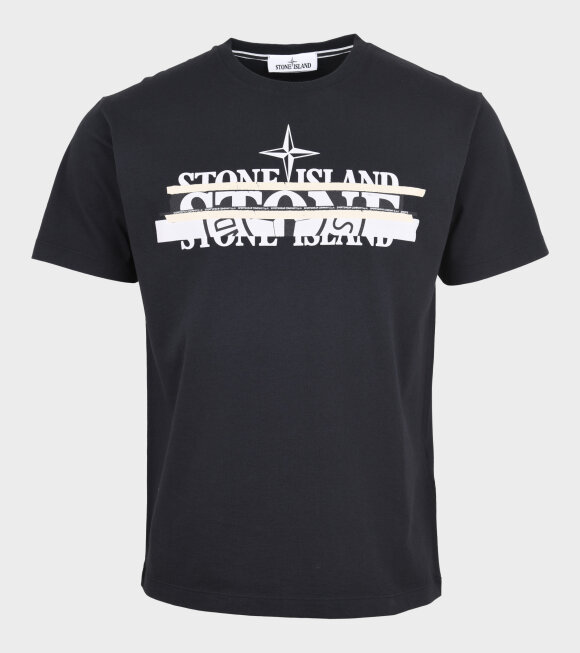 Stone Island - Printed T-shirt Black