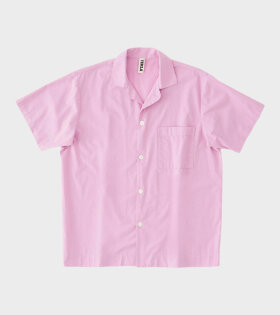 Tekla - Pyjamas S/S Shirt Purple Pink