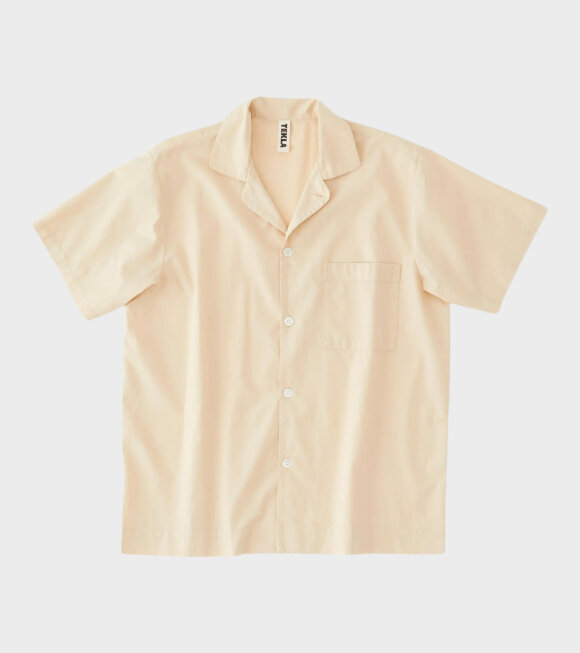 Tekla - Pyjamas S/S Shirt Khaki