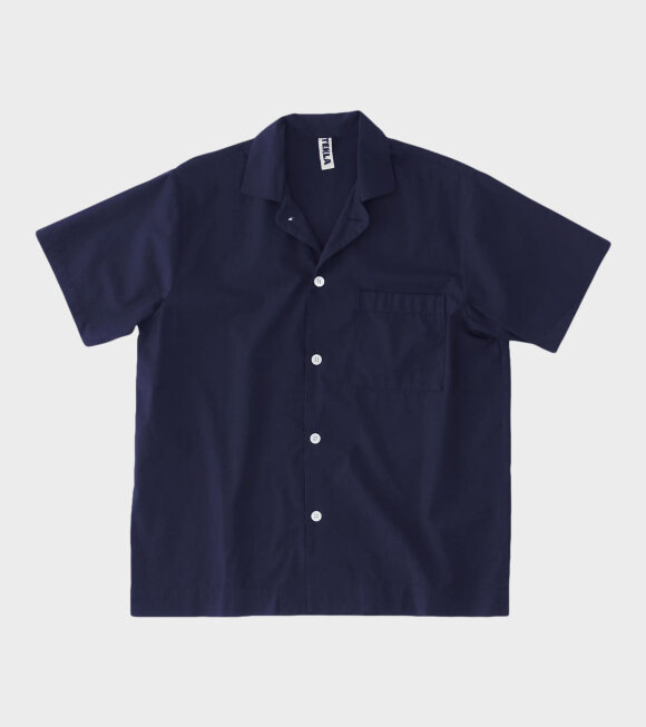 Tekla - Pyjamas S/S Shirt True Navy