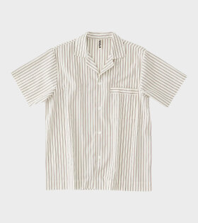 Tekla - Pyjamas S/S Shirt Hopper Stripes
