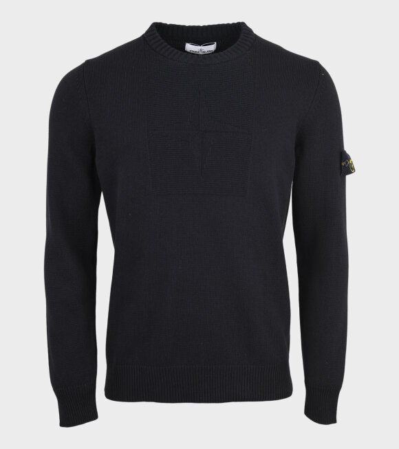 Stone Island - Embroidered Knit Black
