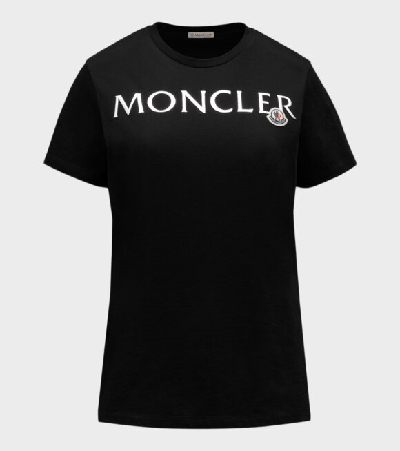 Moncler - Silver Logo T-shirt Black 