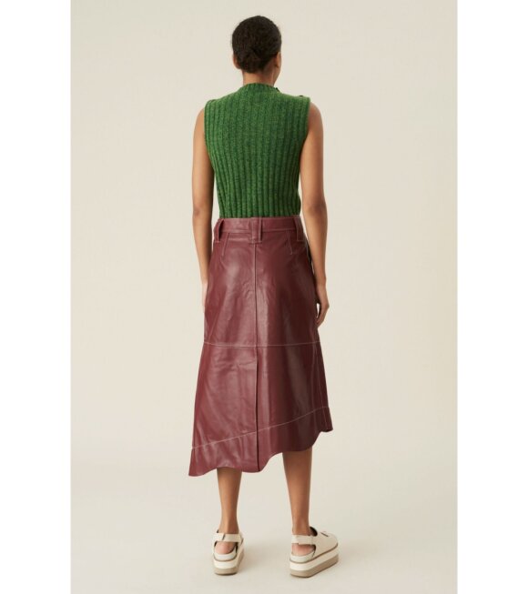 Ganni - Wool Mix Vest Green