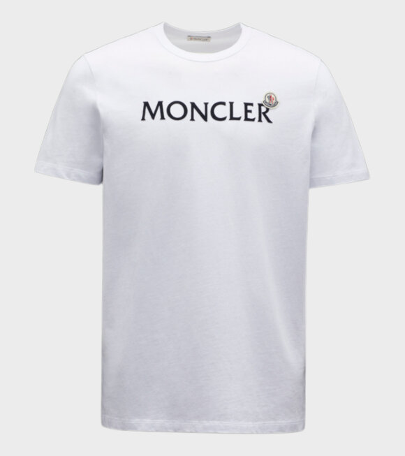Moncler - Black Logo T-shirt White 