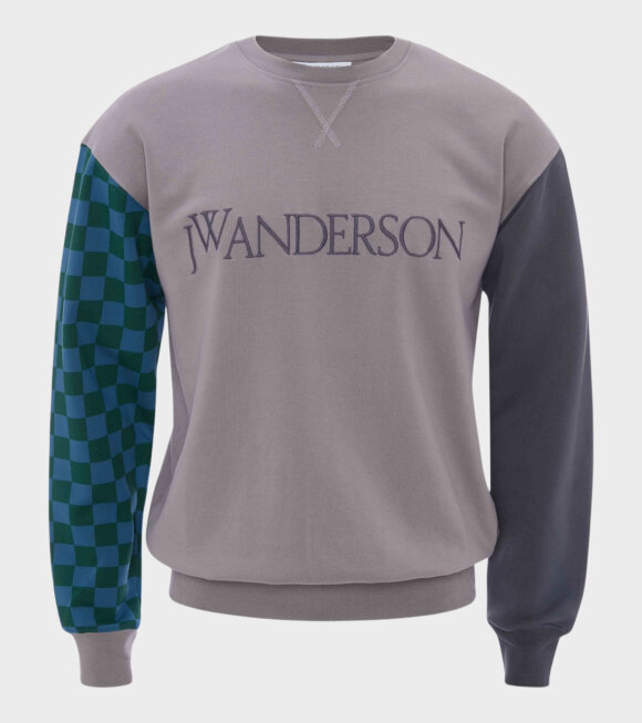 JW Anderson - Colorblock Logo Sweatshirt Grey