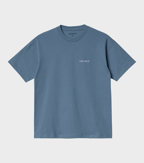 Carhartt WIP - W S/S Script Embroidery T-shirt Blue