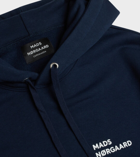 Mads Nørgaard  - Standard Hoodie Logo Navy Blue